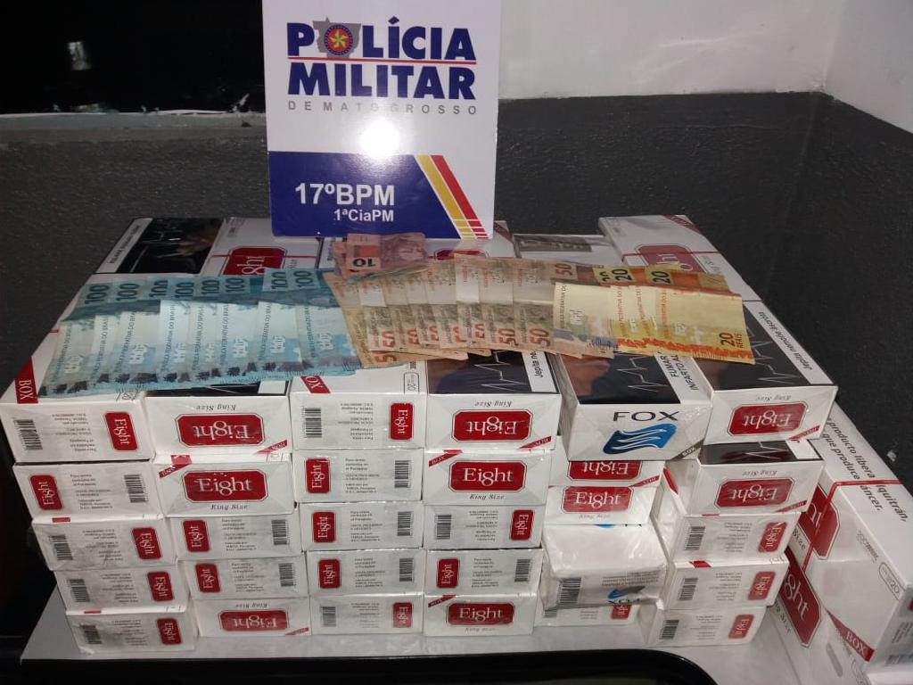 Homem  preso por contrabando  de cigarro em Mirassol DOeste