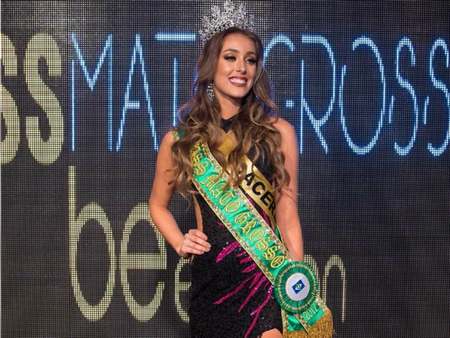 A Cacerense Aline Fontes foi coroada Miss Mato Grosso 2017