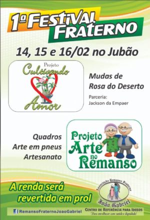 Remanso Fraterno Joo Gabriel realiza  1 Festival de Rosa do Deserto e Artes