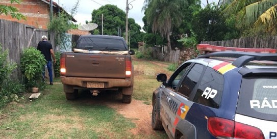 Camioneta Hillux da Bahia foi  apreendida pela PM de Cceres