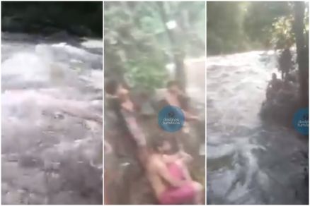 Turistas ficam ilhados  em cachoeira dos Namorados em Vila Bela