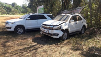 Camionetas roubadas em Cuia so recuperadas pelo Gefron na Bolvia
