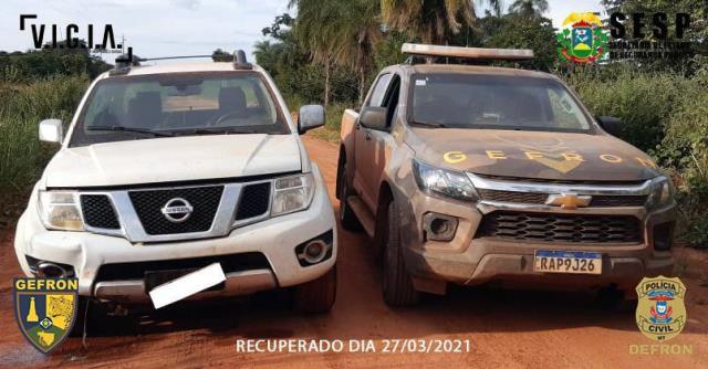 Camionete roubada em Pontes e Lacerda  recuperada na fronteira