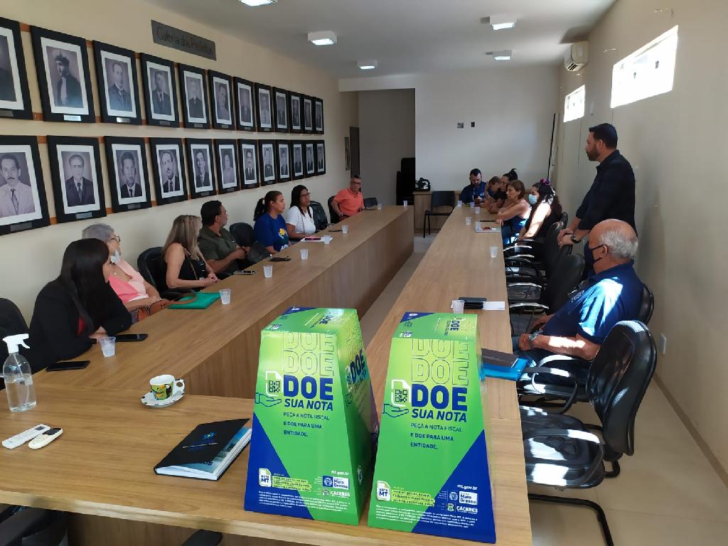   Governo e Prefeitura de Cáceres incentivam doação de notas fiscais a entidades filantrópicas