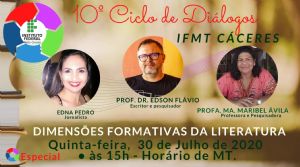 IFMT Cceres promove hoje Ciclo de Dilogos sobre literatura
