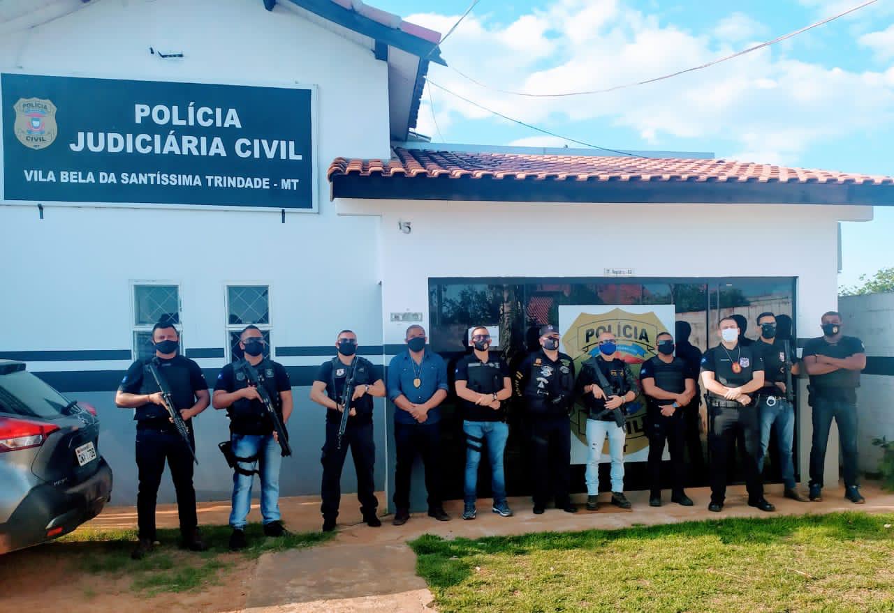 Polcia Civil prende homem com mandado   por violncia domstica em em Vila Bela