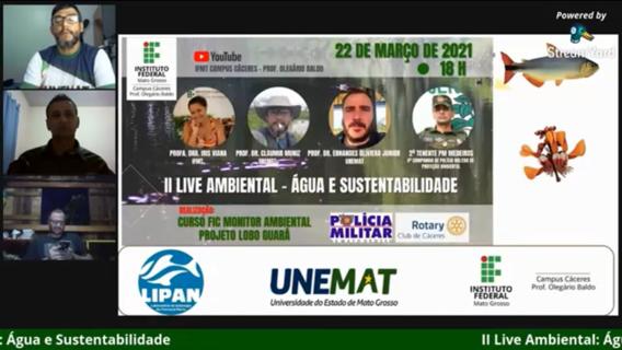 gua e Sustentabilidade foi tema de Live  realizada ontem no canal do IFMT Cceres