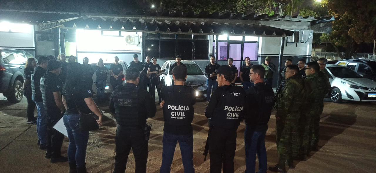 Em Cceres, Polcia Civil cumpriu mandados contra organizao criminosa de traficantes