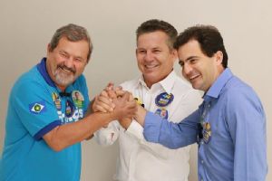 Mauro Mendes e Fbio Garcia declaram apoio aos projetos de Francis Maris para MT