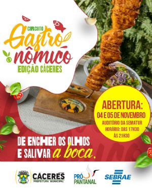 Com sabor pantaneiro, Circuito Gastronmico do Pantanal acontece em Cceres neste fim de semana
