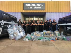Polcia Civil incinera mais de meia tonelada de drogas apreendidas na Regional de Cceres