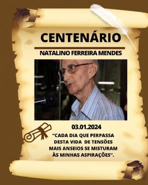 Cceres celebra o centenrio do Mestre da Cultura e Guardio da Memria, Natalino Ferreira Mendes