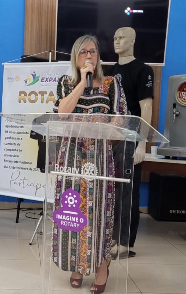 Rotary Club de Cáceres indica a empresária Rosane Michelis como candidata a Governadora do Distrito