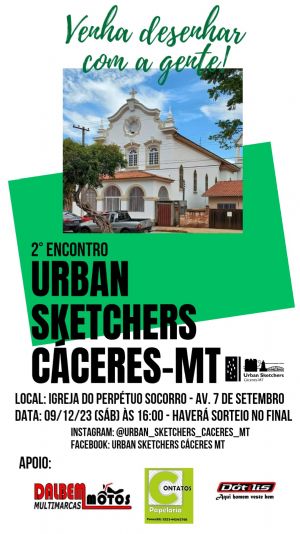 Urban Sketchers Cceres promove 2 encontro  em celebrao  arte e a cultura neste sbado