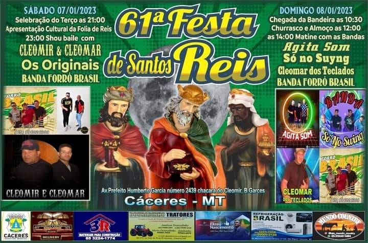 Festa de Santos Reis ser realizada neste sbado e domingo em Cceres