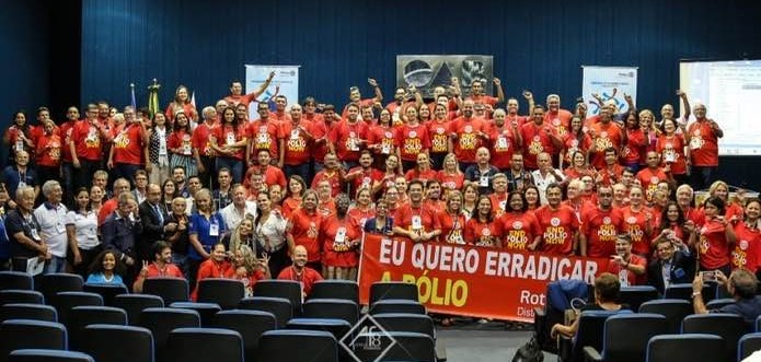 Clubes de Rotary de Cceres participam amanh do desfile cvico com a campanha End Polio Now